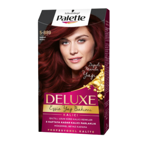 Palette Deluxe Hair Dye Wine Red 5-889  1 pcs