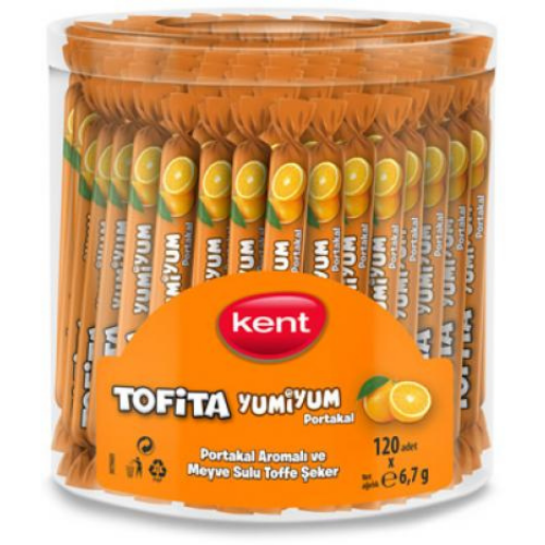 Yumiyum Candy Stick in Kavanoz Portakal  6.7 gr