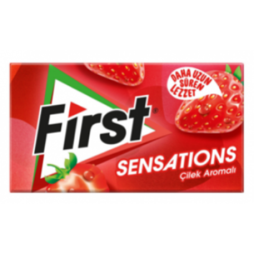 First Chewing Gum Sensations Çilek 27 gr