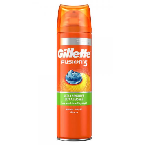 Gillette Jel Fusion5 Ultra Sensitive 200 ml