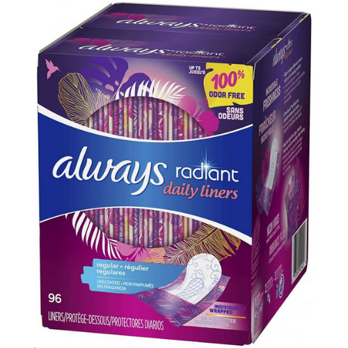 Always Radiant Daily Liners 96 adet