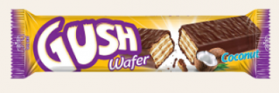 Akay Gush Compound Chocolate Coated Wafer With Coconut Cream 25 Gr