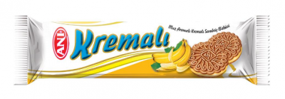 Anı Cream Sandwich Biscuits With Banana Flavor 50 Gr