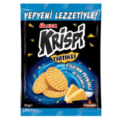 Ülker Krispi Serrated Cracker With Cheese Onion 92 gr