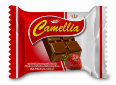 Çağla Camellia Cream Filled Milk Strawberry Compound Chocolate 18 Gr