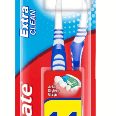 Colgate Extra Clean 1+1 Toothbrush  1 pcs