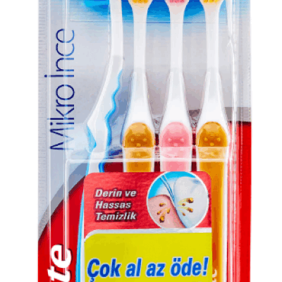 Colgate Micro Fine Compact 4-Pack Toothbrush  1 pcs