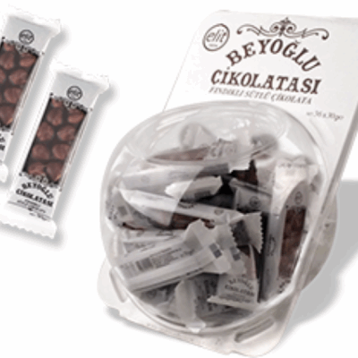 Elit Çikolata Beyoğlu Chocolate with Hazelnut Set of 6   27 gr