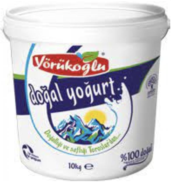 Yörükoğlu Yoghurt Homogenized Full Fat  10 kg