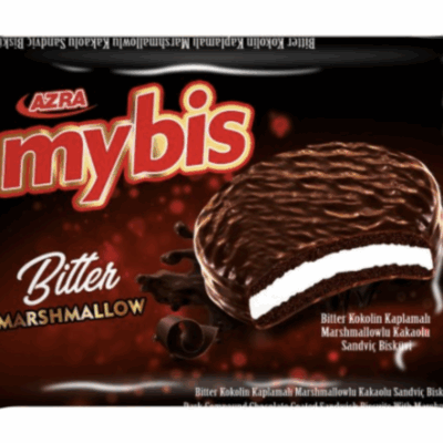 Azra Mybis Marshmellow Sandwich Bitter Biscuit 18 Gr