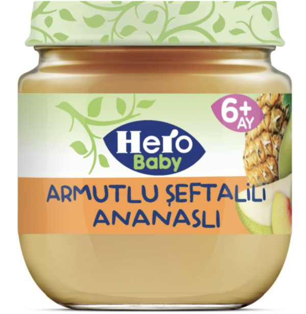 Hero Bebek Food Kavanoz Armut & Şeftali & Ananas 125 gr