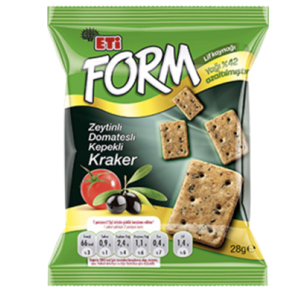 ETİ Form Bran Cracker İle Olive& Tomato 30 gr