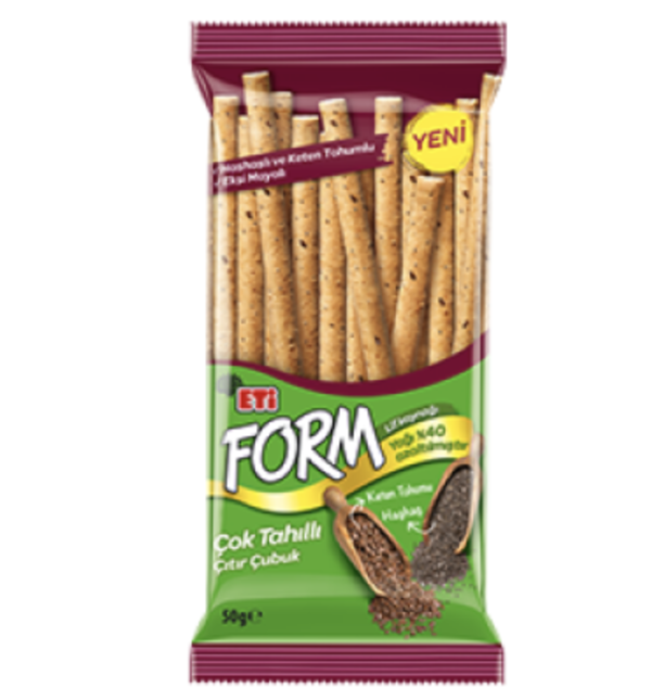 ETİ Form Stick Cracker İle Flax Seed 50 gr