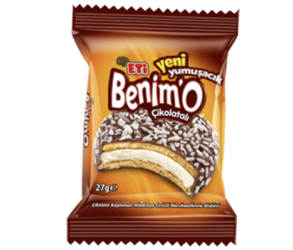 ETİ Benim'o Coated Marshmallow Ve Hindistan Cevizi Biscuit 16 gr