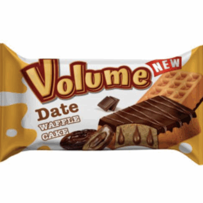 Alyan Volume Waffle Cocoa Coated Cake with Date Sauce 45 gr