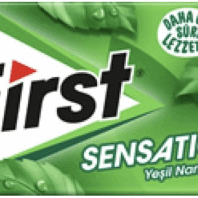 First Chewing Gum Sensations Green Mint  27 gr