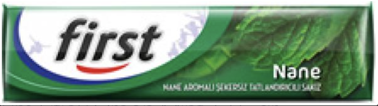 First Chewing Gum Stick Green Mint  13.5 gr