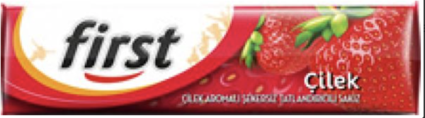 First Chewing Gum Stick Çilek 13.5 gr