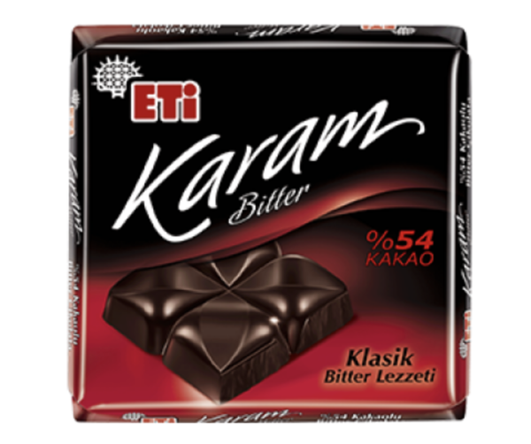 ETİ Karam Bitter Chocolate İle 54% Cocoa 80 gr