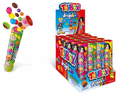Toybox Chocolate Dragees  20 grX24