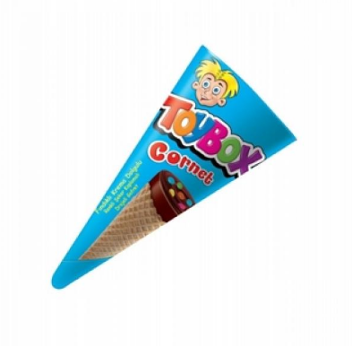 Toybox Cornet Chocolate Coated Wafer with Hazelnut Cream  25 gr