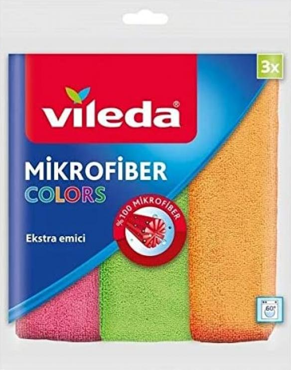 Vileda Microfiber Colors XL Cleaning Cloth  3 adet