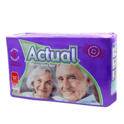 Actual Adult Diapers 30 pc