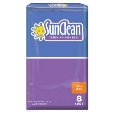 Sunclean Adult Diapers  8 pc