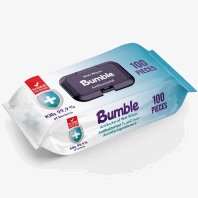 Bumble Wet Wipes 100 Pcs (Antibacterial) X12