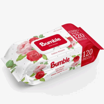 Bumble Wet Wipes 120 Pcs (Rose) X12