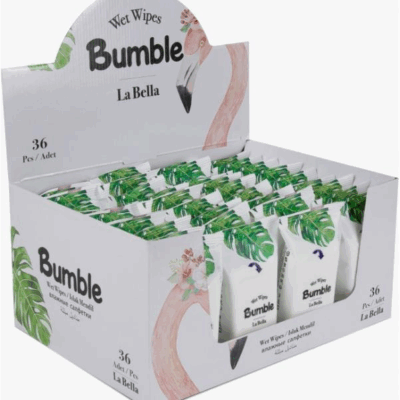 Bumble Wet Pocket Wipes 15 Pcs (LA BELLA) X36X8