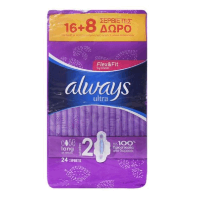 Always Ultra Pads Long 24