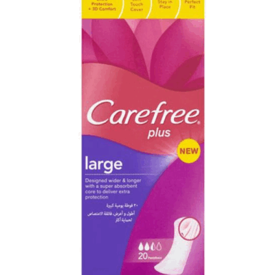 Carefree Plus Large Daily Pad  20 pc