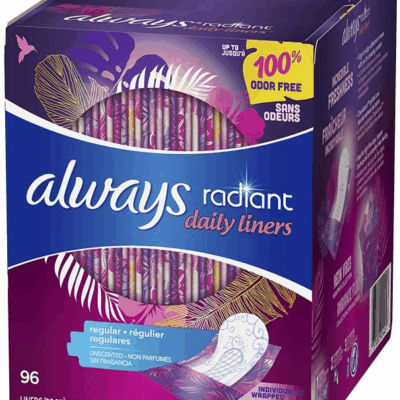 Always Radiant Daily Liners 96 pc