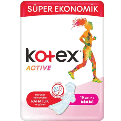 Kotex Pads Active Quadro Long  18 pc
