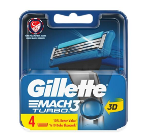 Gillette Mach 3 Turbo  4 adet