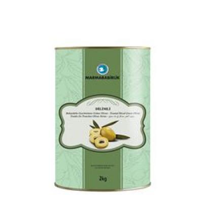 Marmarabirlik Green Olivewith Sliced Brine Size : 2 kg