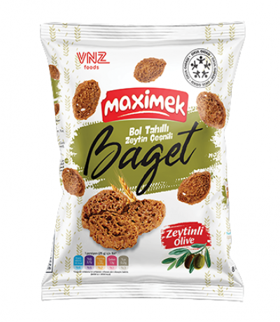 Maximek Olive Seasoned Grain Baguette Bread 25 gr