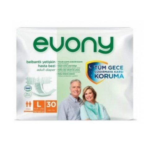 Evony Adult Diapers Large  30 adet
