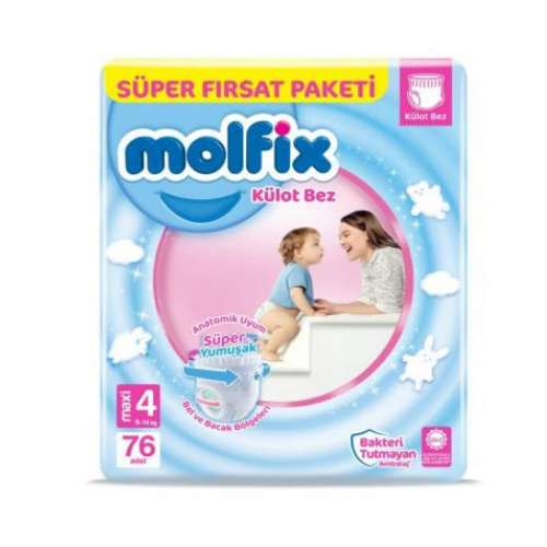 Molfix Pants Super Packet No 4 76 adet