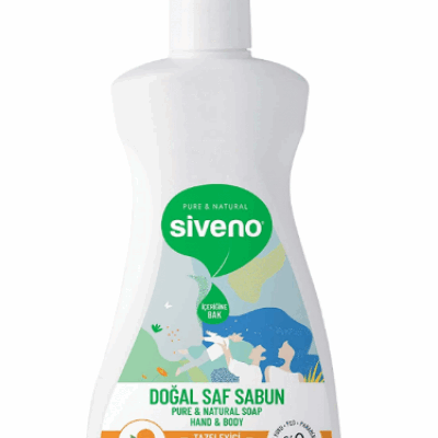 Siveno Natural Liquid Soap with Orange Oil 300 Ml