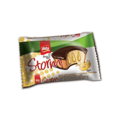 Bifa Banana Filled Cocoa Coated Cake 40 gr