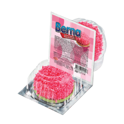 Şimşek Berna Strawberry Granule Coated Marshmellow Biscuit 17 Gr