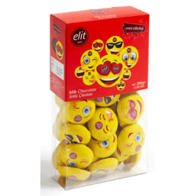 Elit Çikolata Elite Chocolate Mini Elitology Emoji Chocolate 200 gr