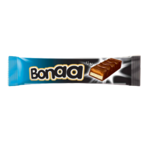 Akay Bonaa Compound Chocolate Coated Karamel Dolgulu Nougat Bar 20 gr