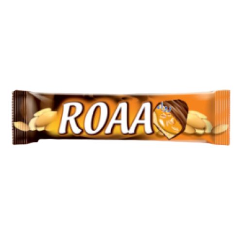 Akay Roaa Compound Chocolate Coated Karamel Dolgulu Nougat Bar 20 gr