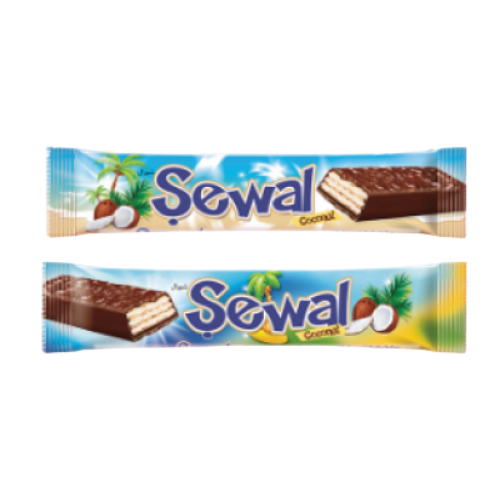 Akay Şewal Compound Chocolate Coated Wafer İle Hindistan Cevizi Krem 15 gr