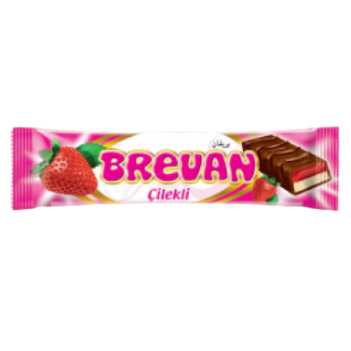 Akay Brevan Fruit Çilek Nougat Bar 22 gr