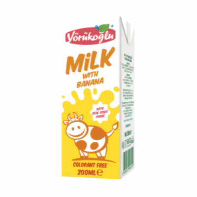 Yörükoğlu Milk with Banana  200 ml