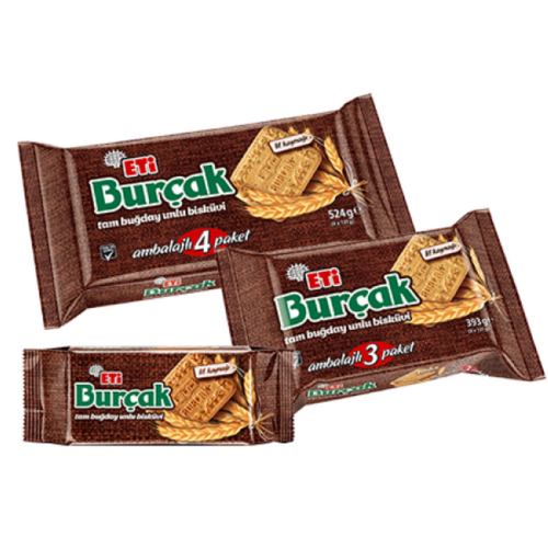 ETİ Burçak Whole Wheat Bakery Biscuit 393 gr